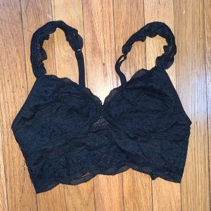 NWOT Aerie black lace bralette